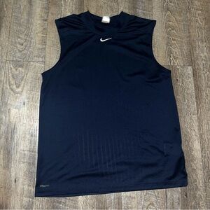 Vintage 90s Nike Silver‎ Tag Fit Dry Men’s Mesh Tank Top Shirt Size Medium Mesh